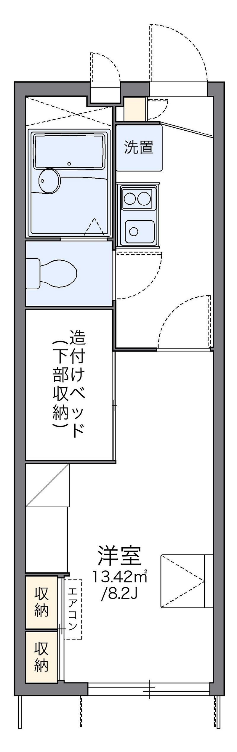 レオパレスこまつ 間取図