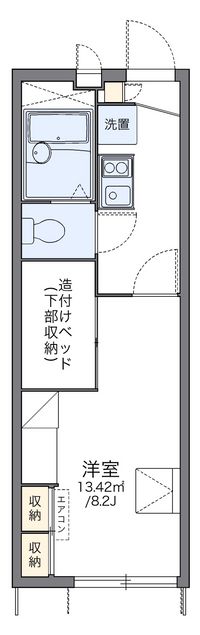 レオパレスこまつ 間取り図