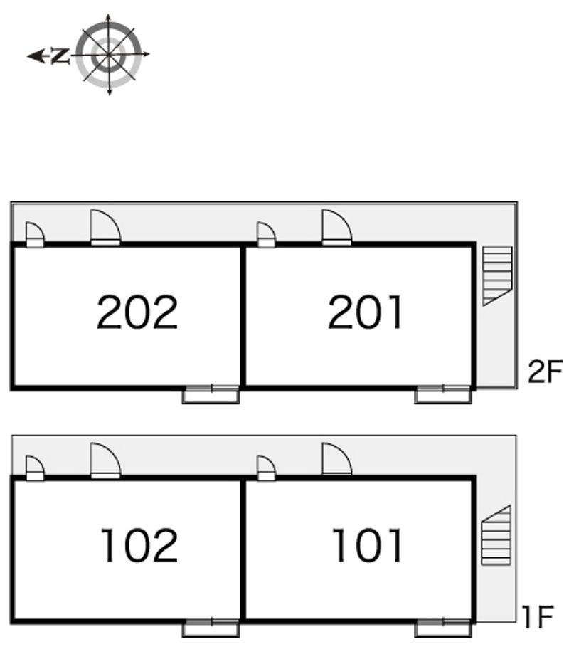 レオパレスカーサクレセント 間取配置図
