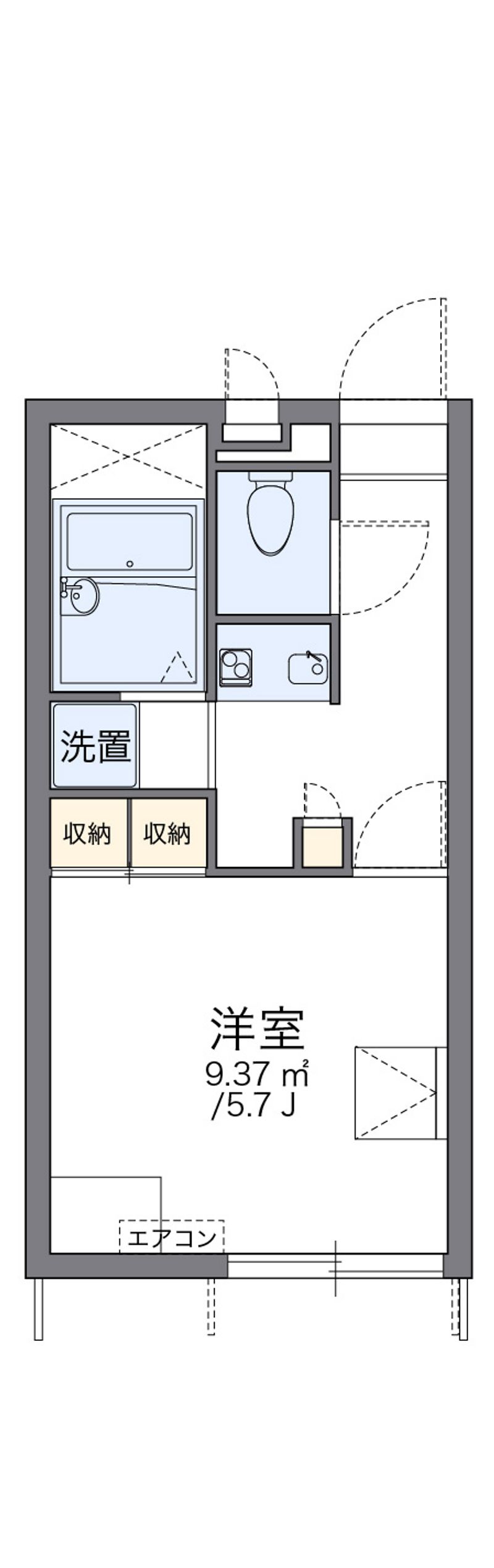 レオパレスエクレール 間取図
