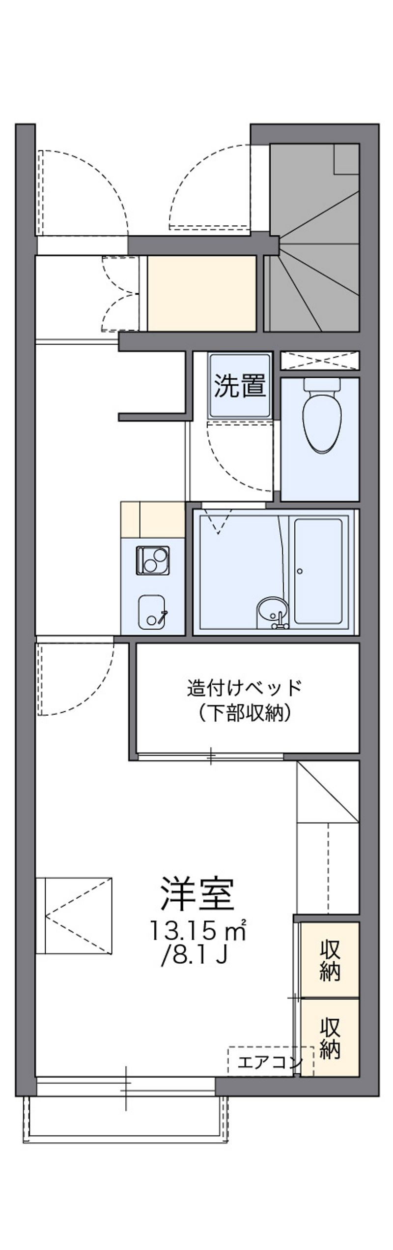 レオパレスリッチＭ 間取図