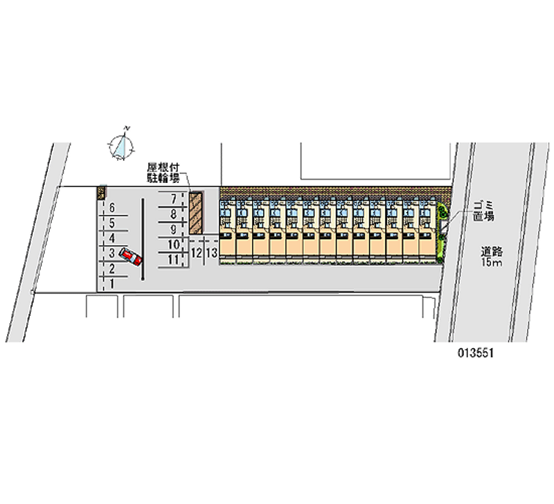 13551 bãi đậu xe hàng tháng