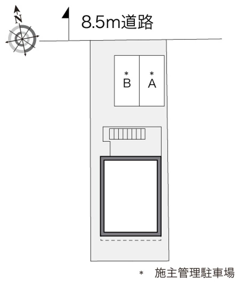 レオパレスミレイユ本町 配置図