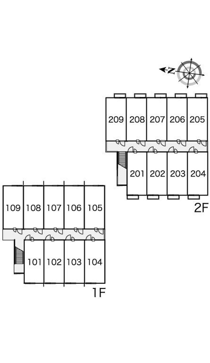 レオパレス喜勇 間取配置図