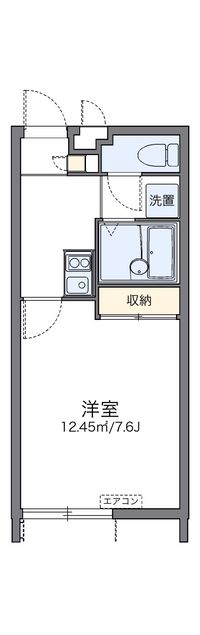 レオパレス豊 間取り図