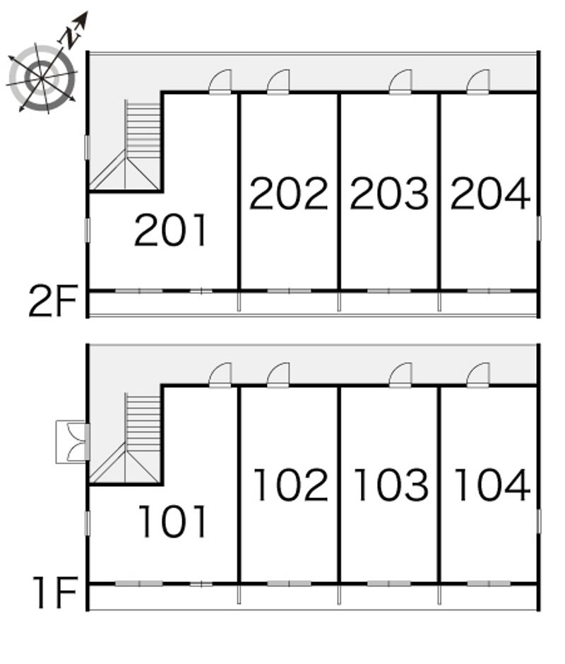 レオパレスフォンテーヌⅡ 間取り配置図