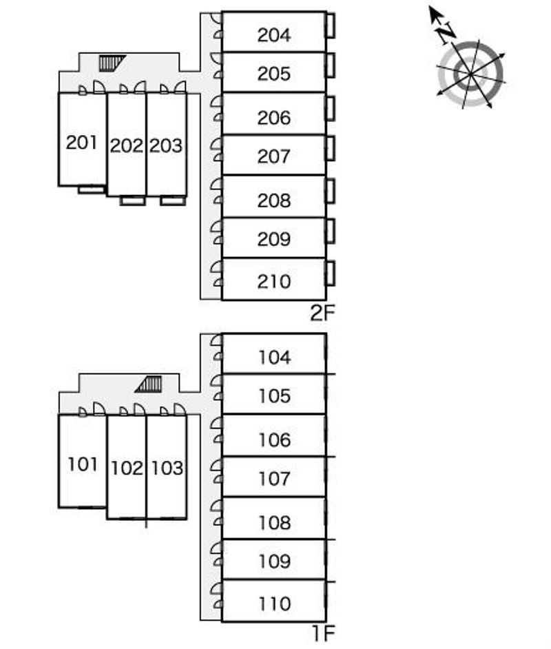 レオパレスオリーブ 間取配置図