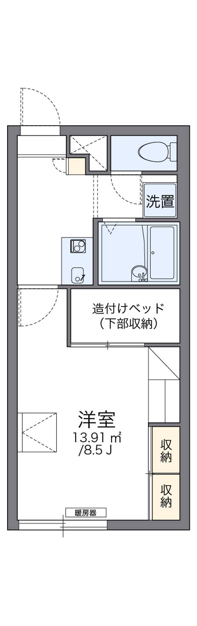 レオパレスルナセレーネ 間取図