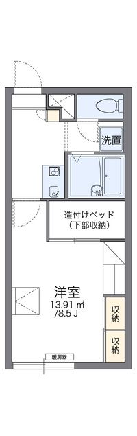 レオパレスルナセレーネ 間取り図