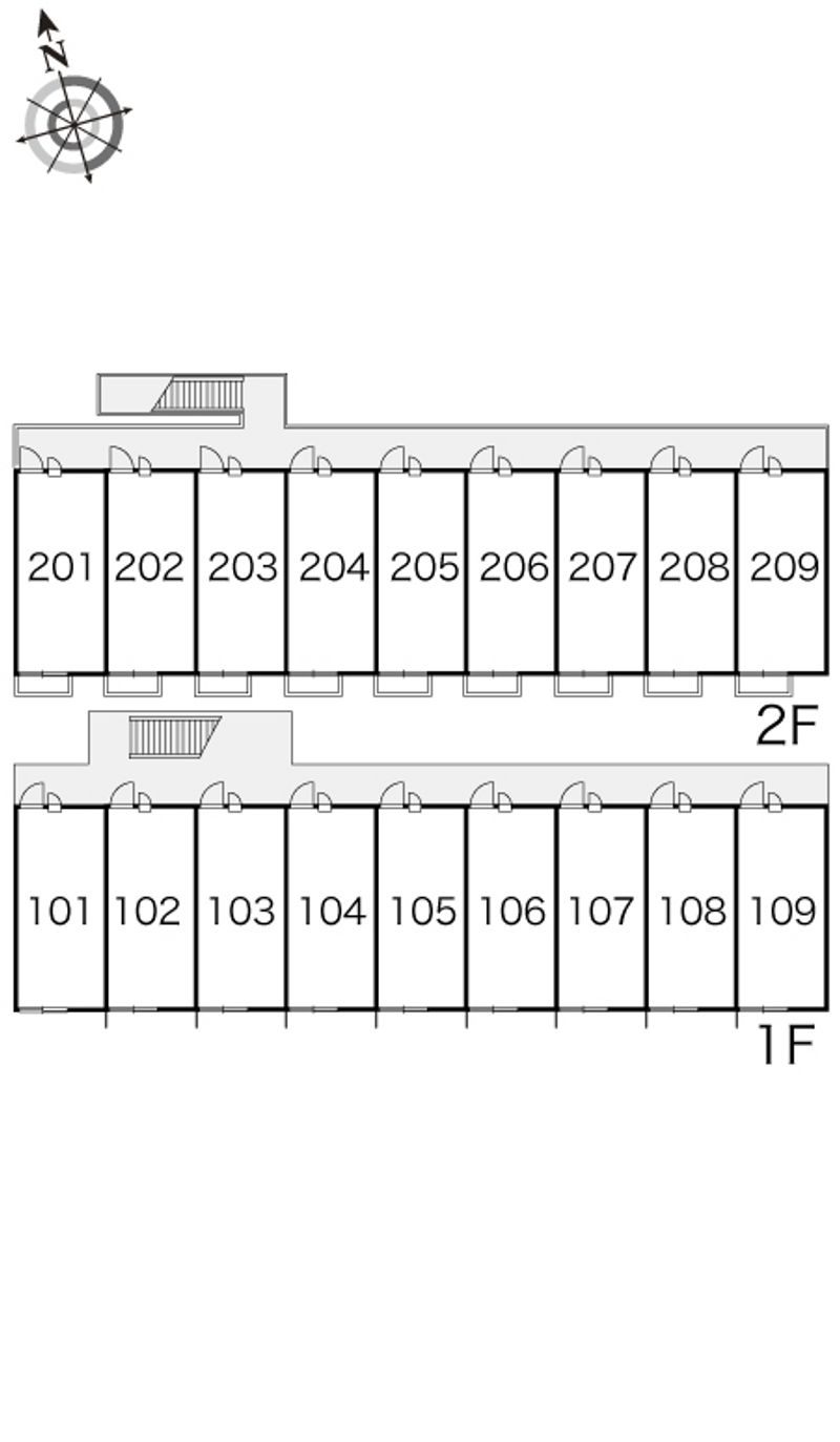 レオパレスピエール 間取配置図