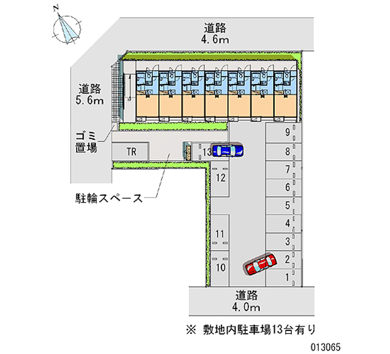 13065 Monthly parking lot