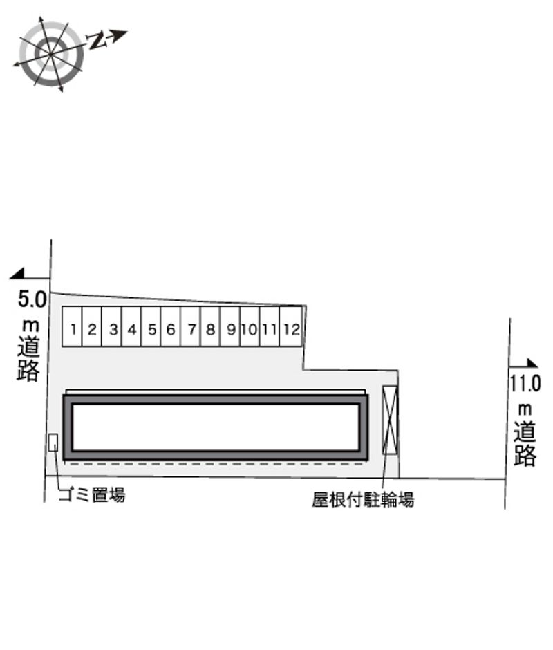 レオパレス城東 配置図