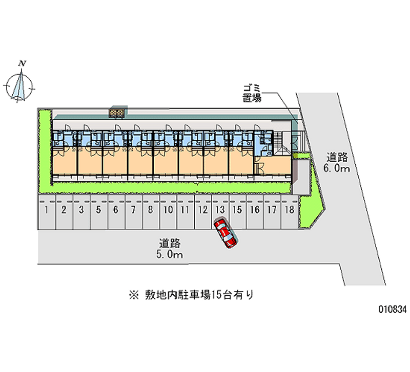 10834月租停車場