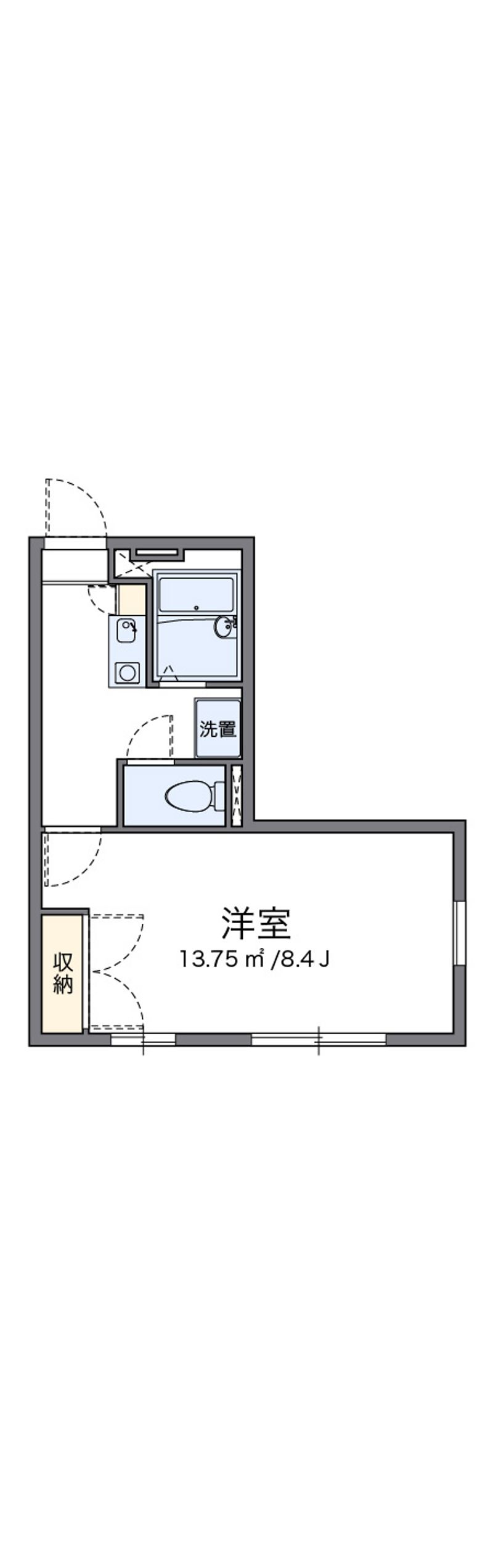 レオパレスきじの里Ｂ 間取図