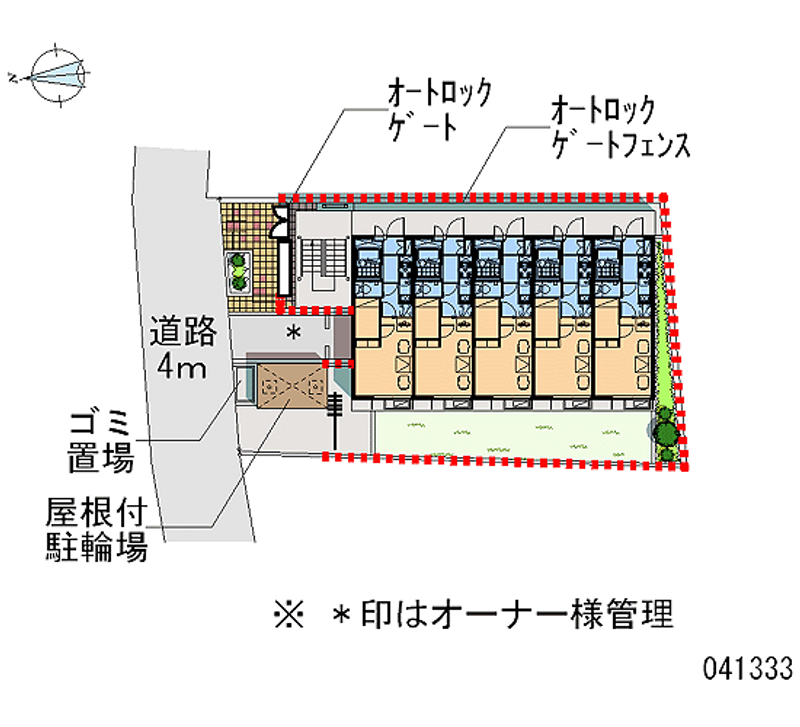 レオパレスサンフラワーＡ 区画図