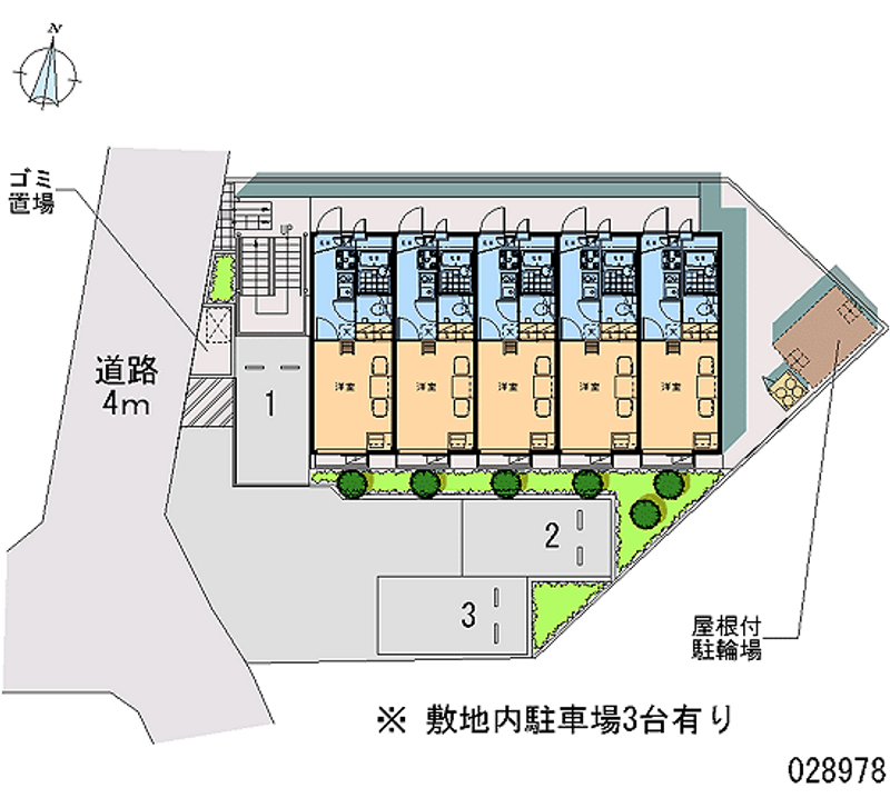 レオパレスきらり 月極駐車場