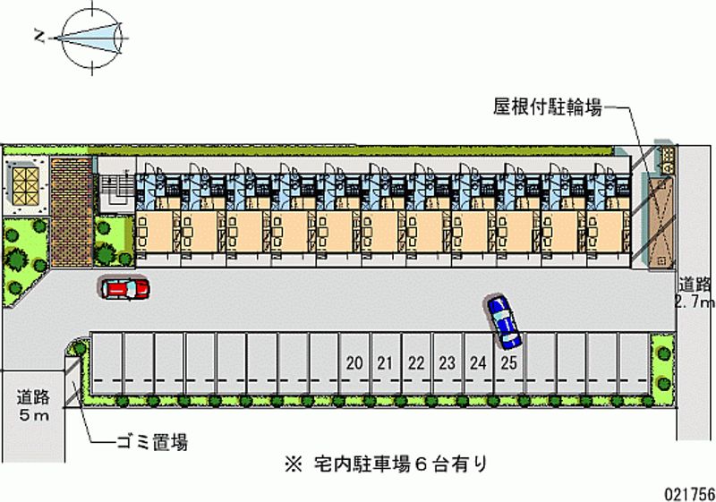 レオパレス富士見Ⅱ 区画図