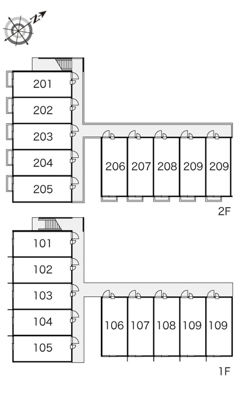 レオパレス上広 間取配置図