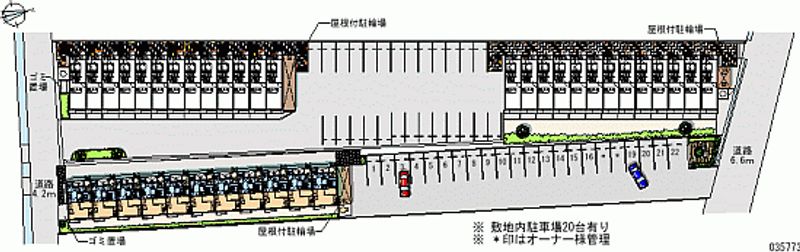 レオパレスシャルマン 月極駐車場