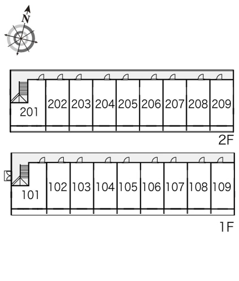 レオパレス一也 間取配置図
