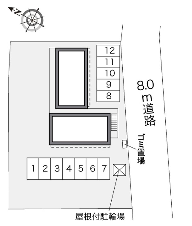 レオパレスコンフォート石山 駐車場