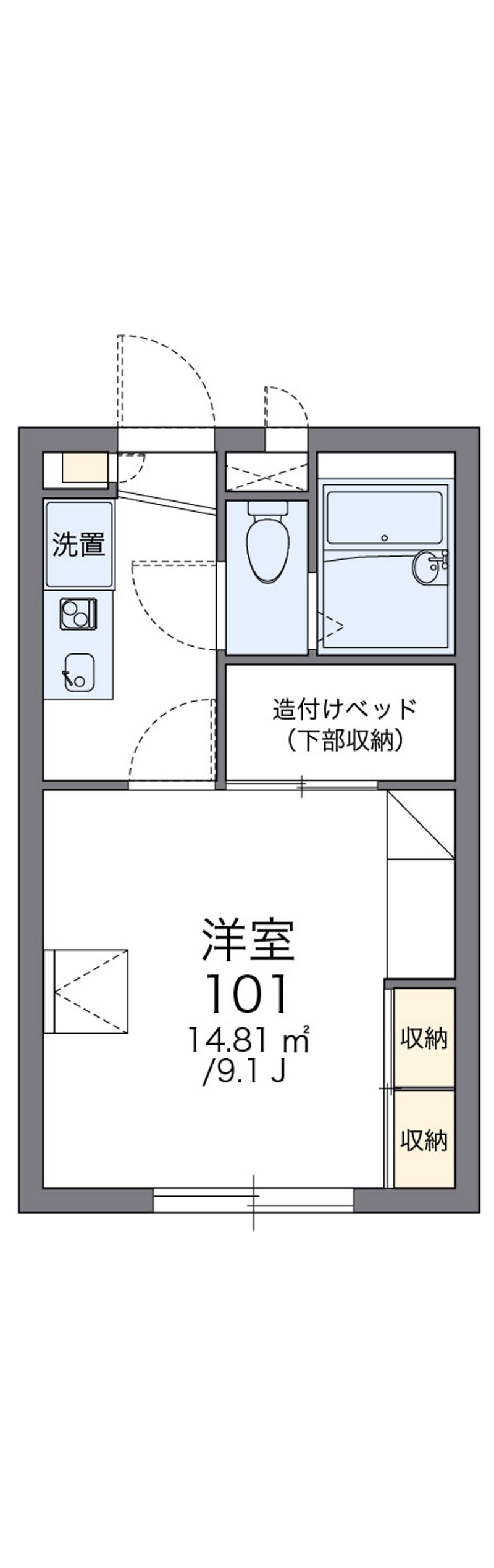 レオパレス吉備中山 間取図