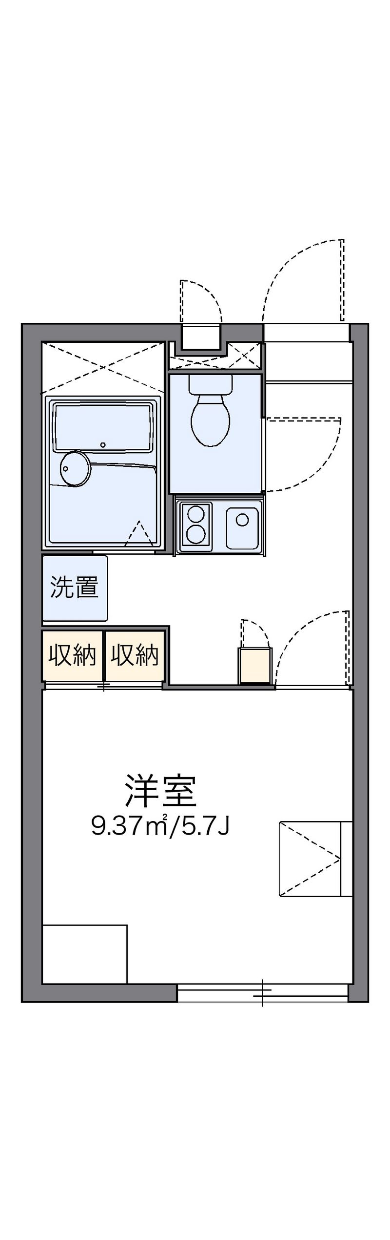 レオパレスストリーム 間取図
