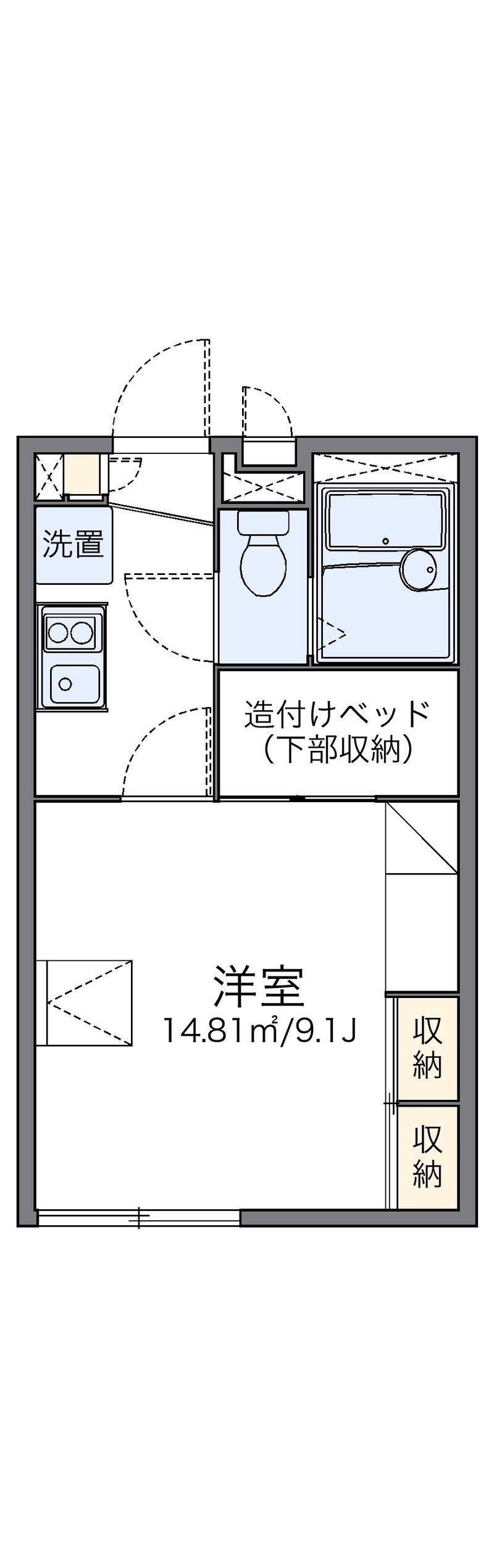 レオパレス久宝寺 間取図