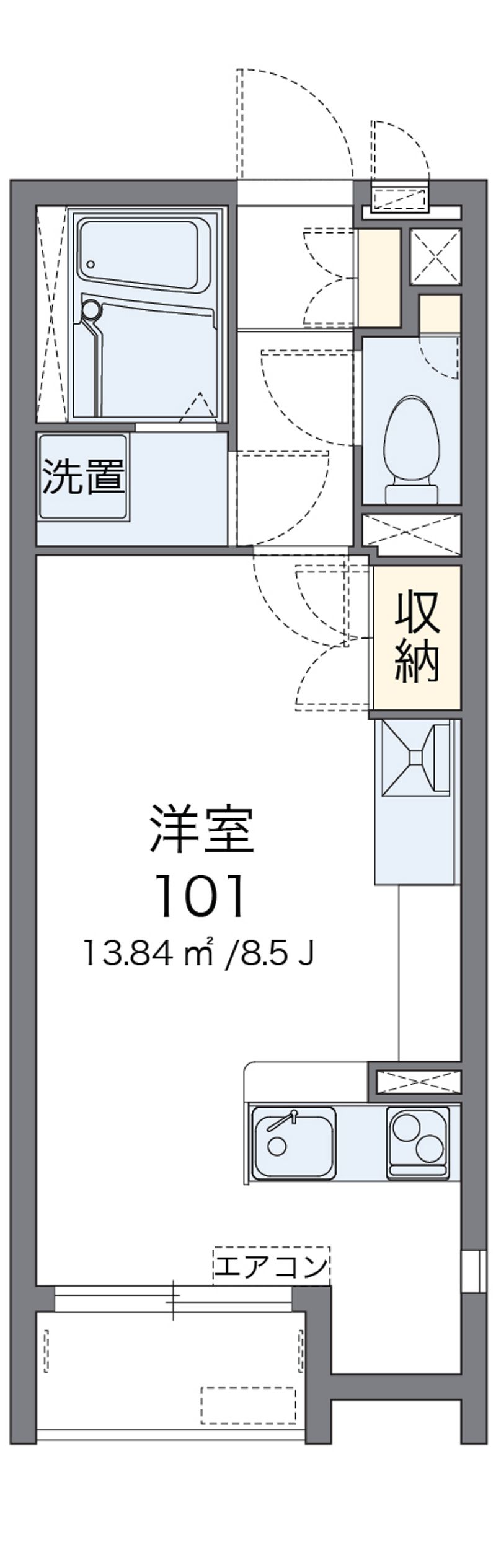 レオネクストやすらが丘Ⅱ 間取図