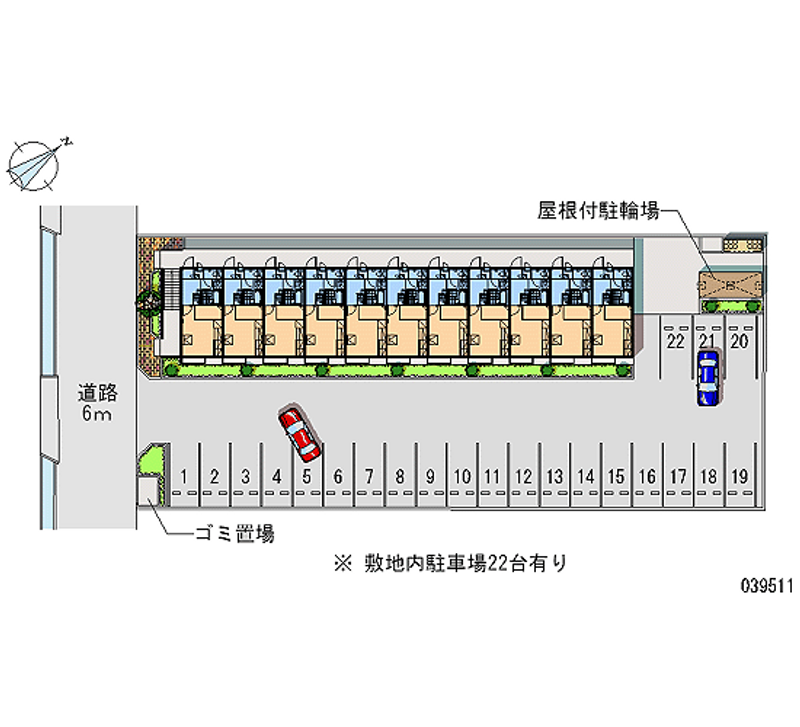 レオパレス桜田 月極駐車場