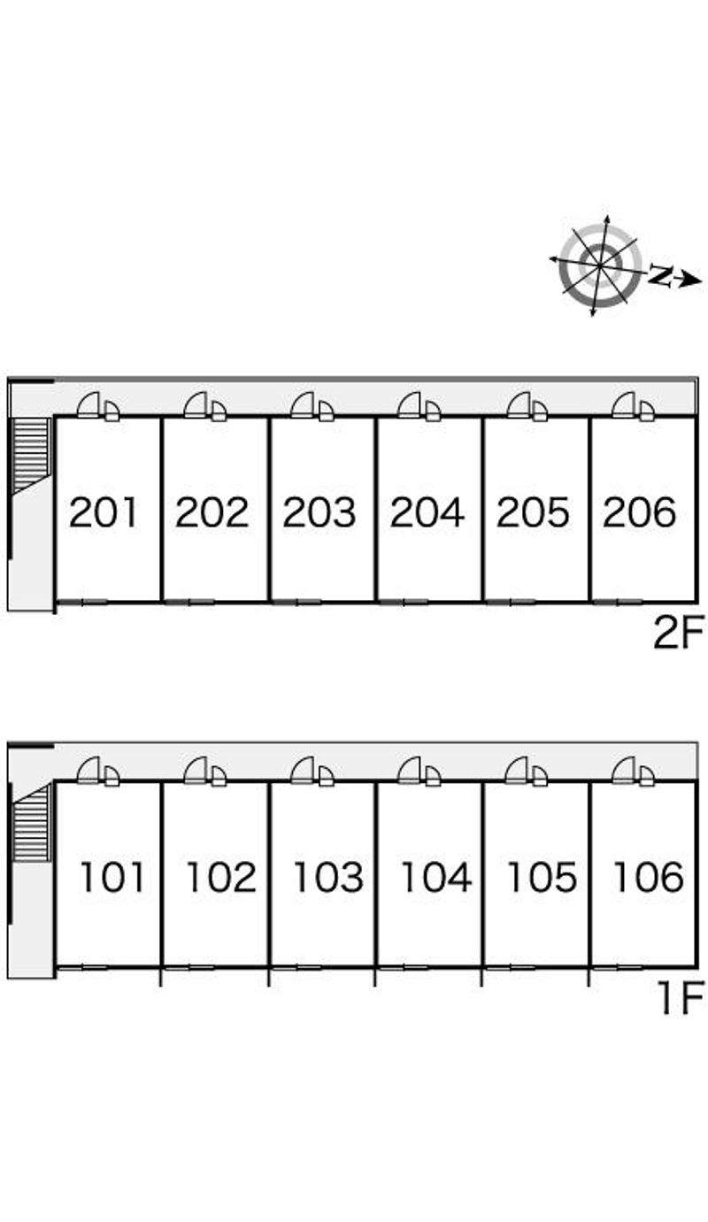 レオパレスＥｖｅｒｇｒｅｅｎ 間取り配置図