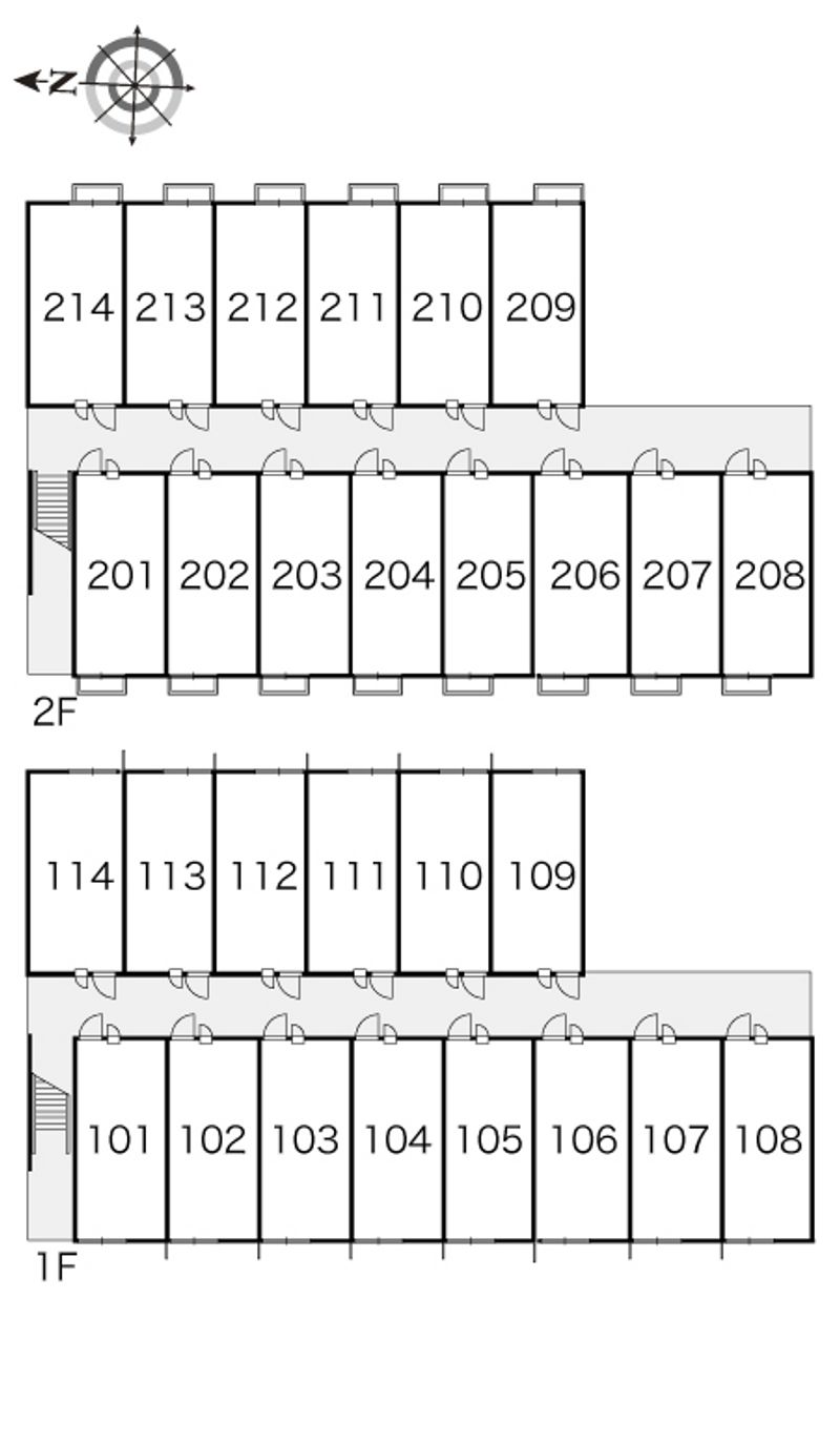 レオパレスリバーサイド五所 間取配置図