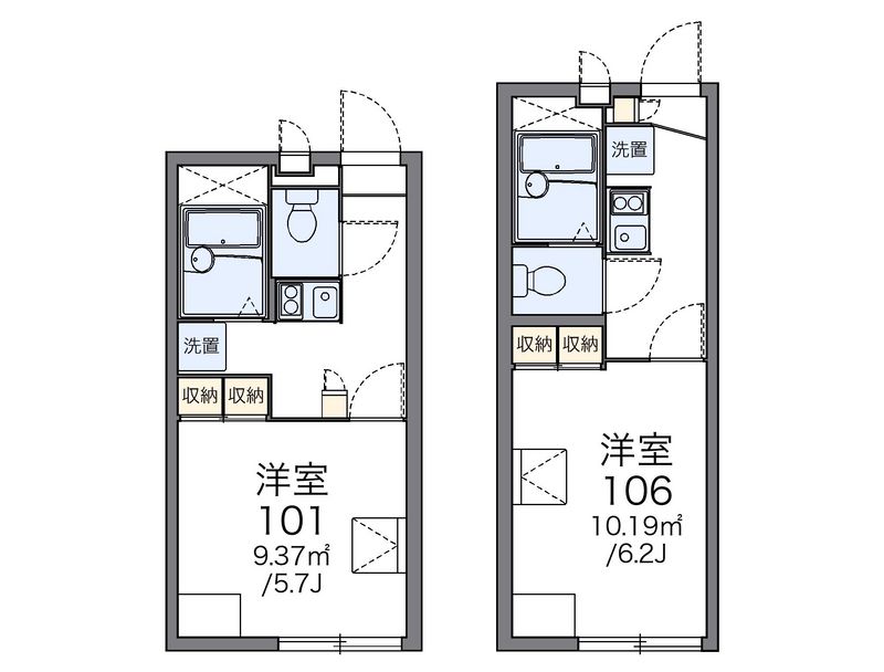 レオパレスＴ　Ｉ 間取図