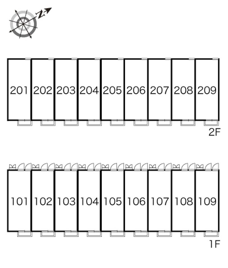 レオパレスＡＮＳＥＲ 間取配置図
