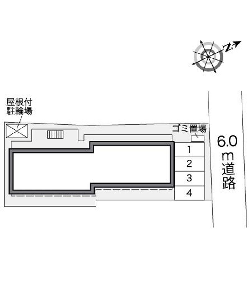 レオパレス復古 駐車場
