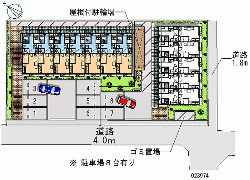 レオパレスＣａｌｍ戸倉Ⅰ 月極駐車場