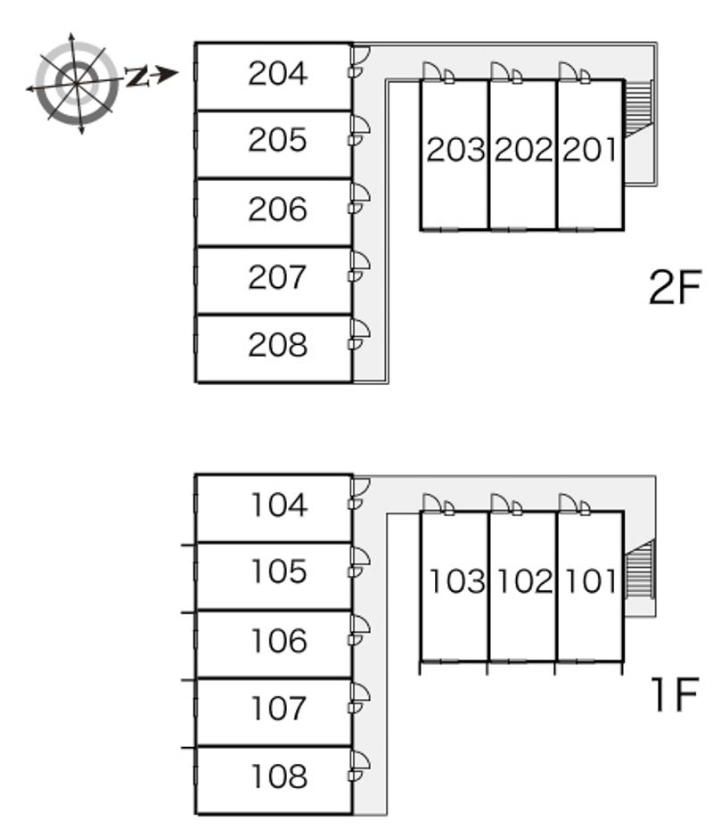レオパレス泉本 間取り配置図