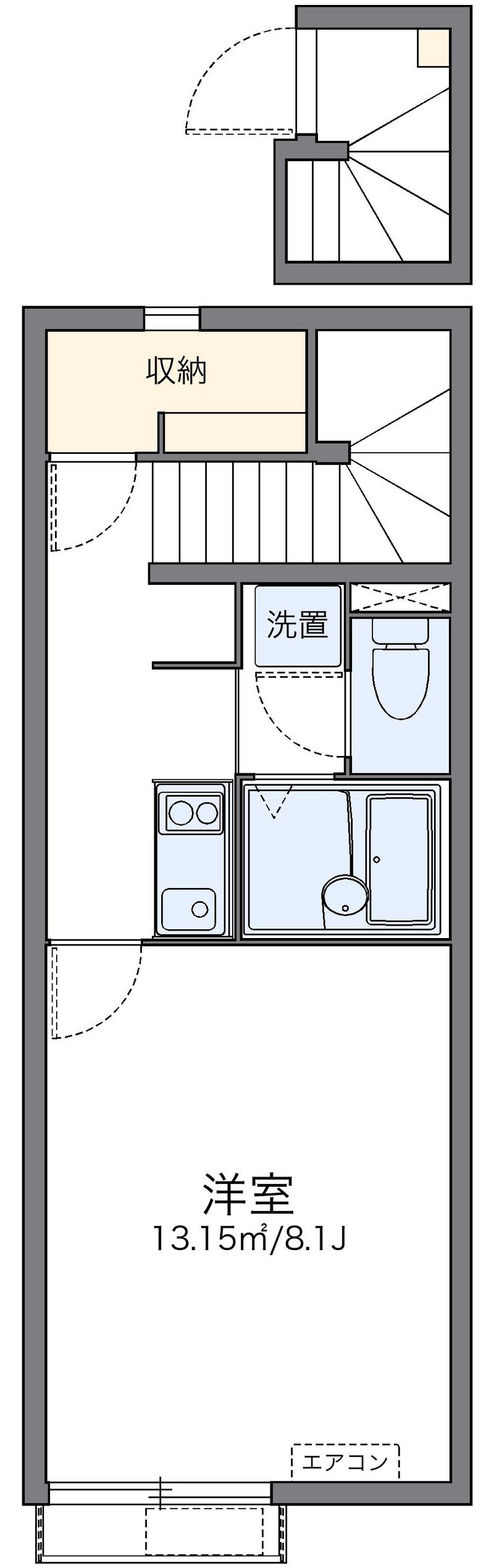 レオネクストＮＡＫＡＪＵＫＵ 間取図