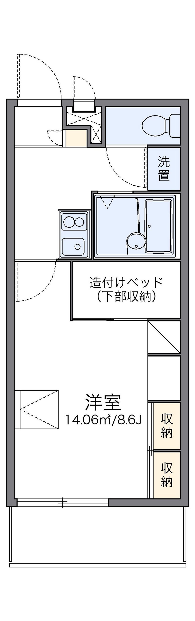 レオパレスＭ 間取図