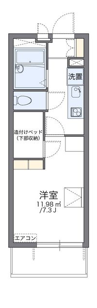 レオパレスめぐみ 間取り図