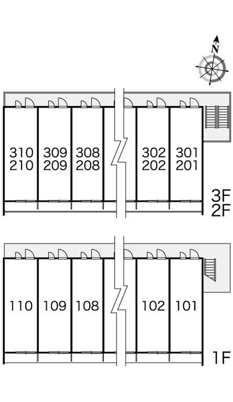 レオパレスウエル 間取配置図