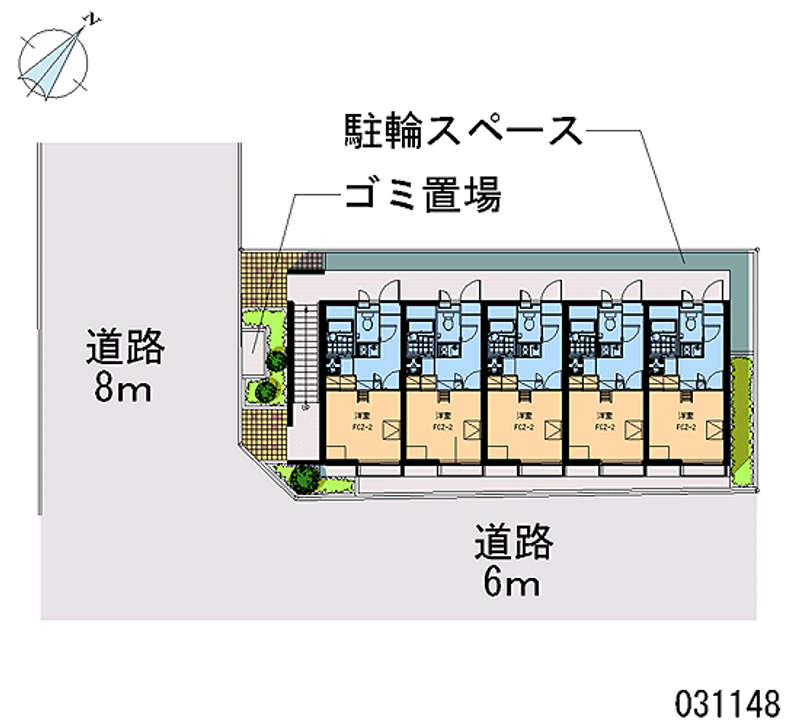 レオパレスリベェール 区画図