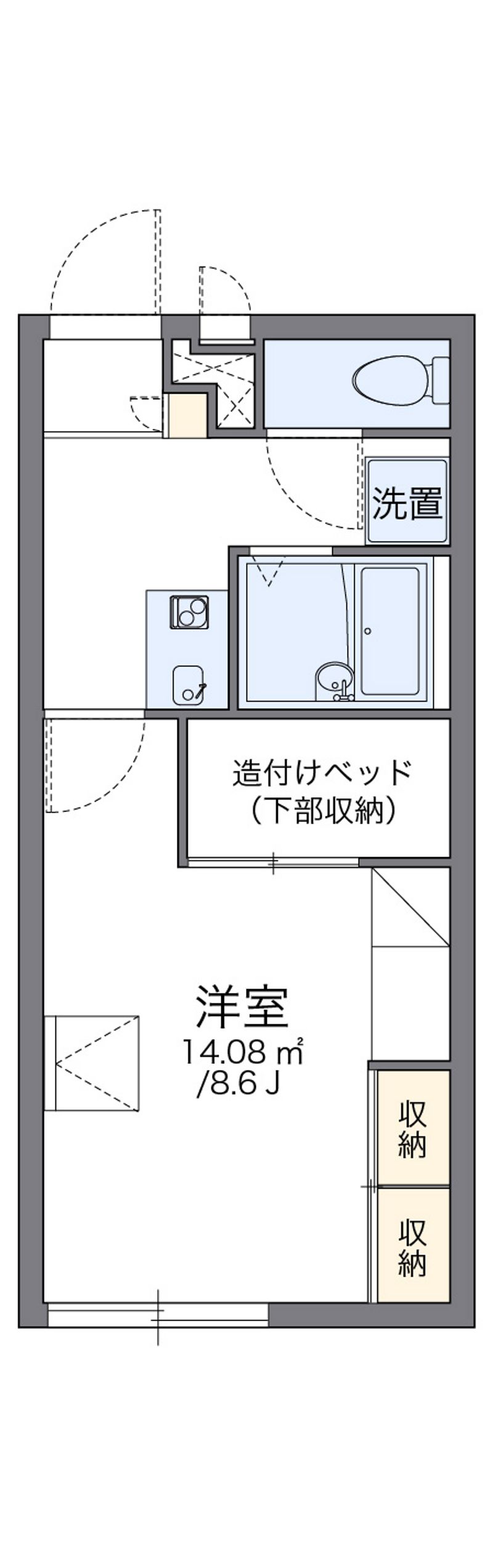 レオパレススペシャルステージＢ 間取図