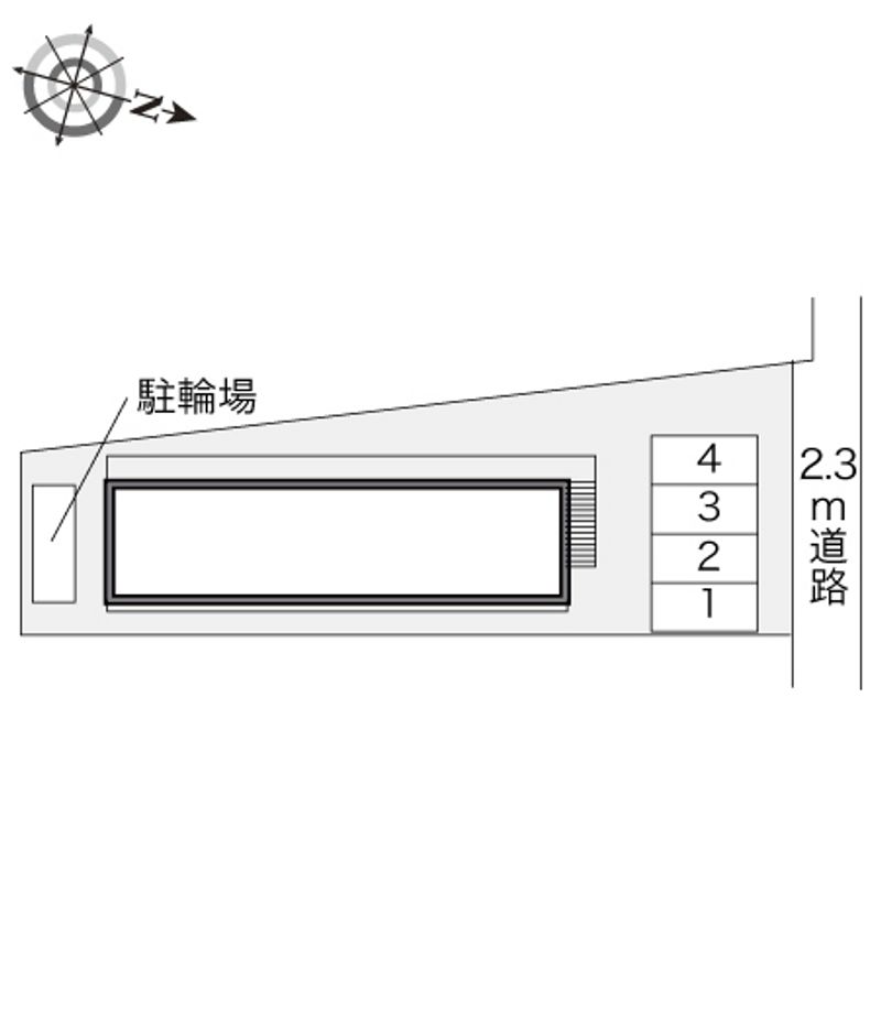 レオパレス長尾元町 配置図