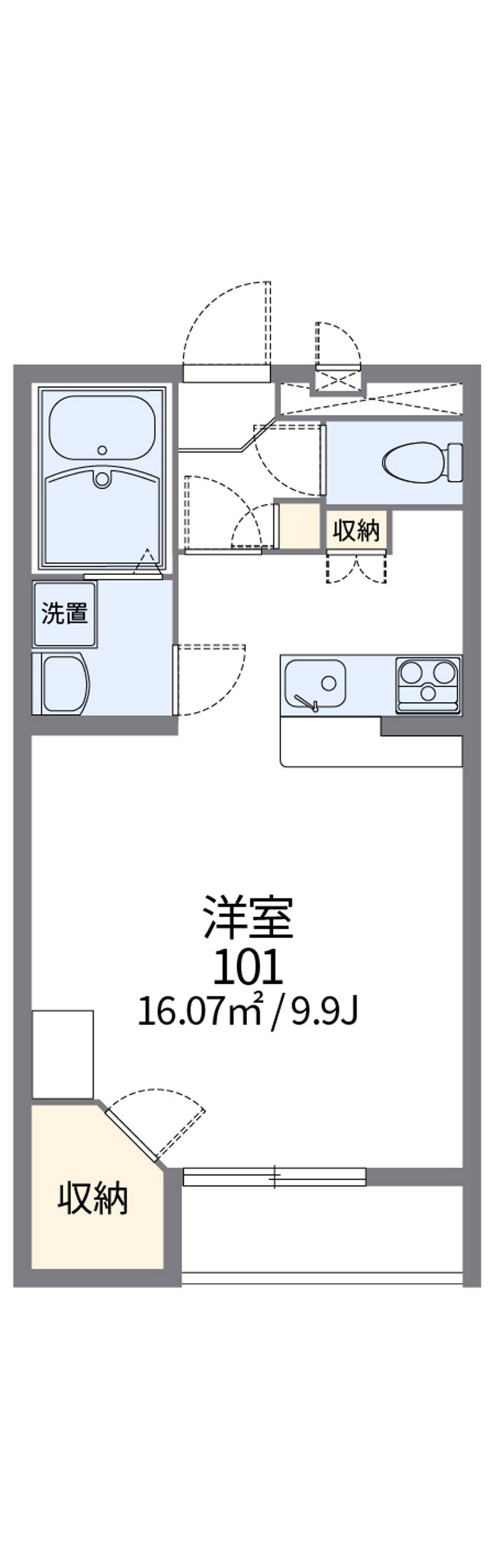 レオパレス一ノ宮 間取図