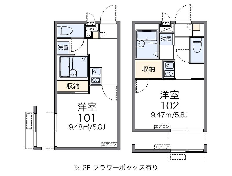 レオパレスヴィラ　ゼルコバ 間取図
