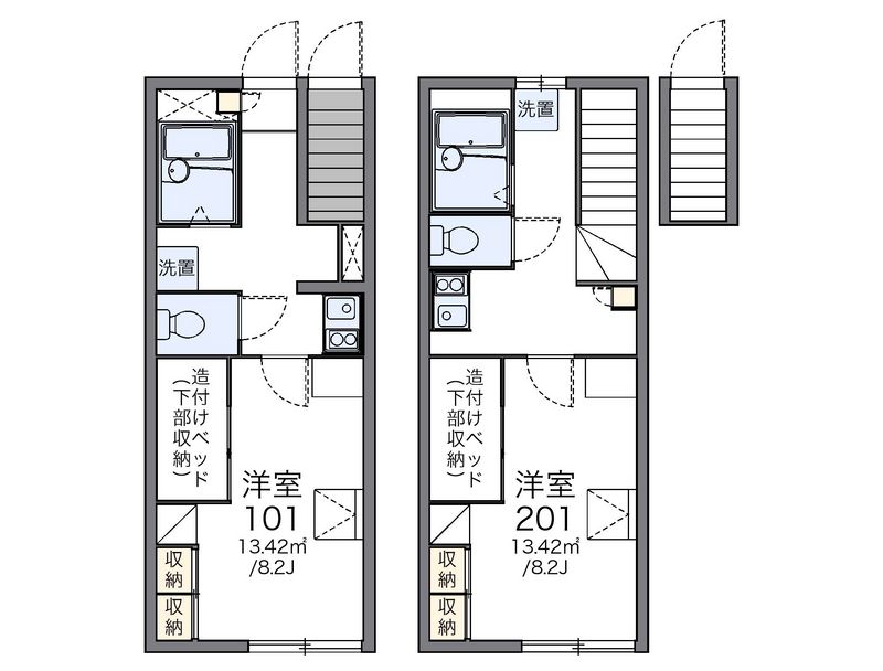 レオパレスＬｕｍｉｅｒｅ元町 間取図