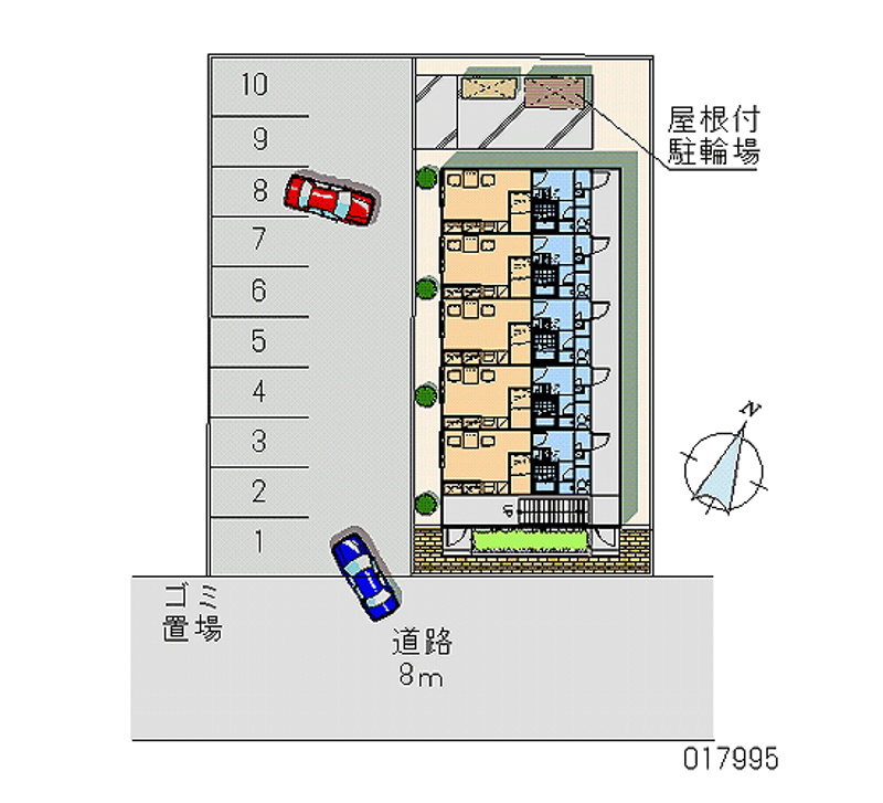 レオパレスカムイ 月極駐車場