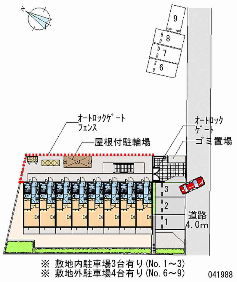 41988 Monthly parking lot