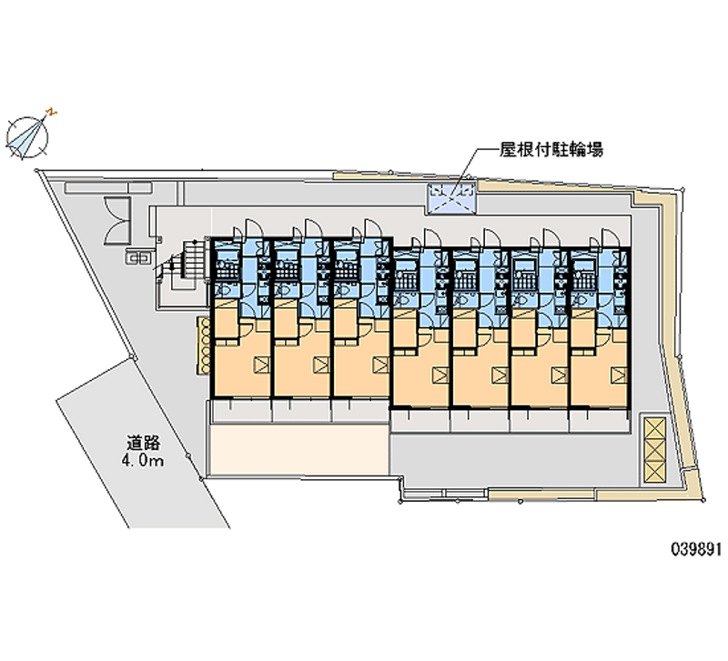 レオパレスグランティス　Ⅳ 区画図